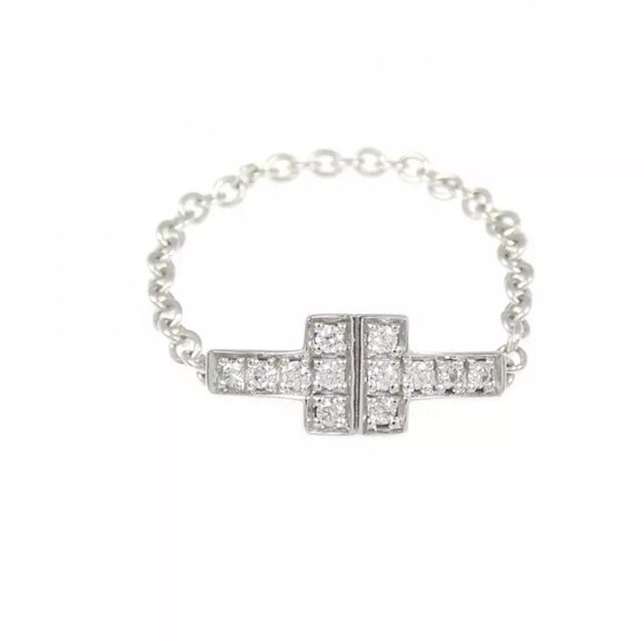 Authentic Tiffany To Chain Ring - Picture 5 of 9